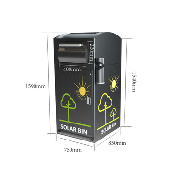 Solar Powered Compacting Bin 240L