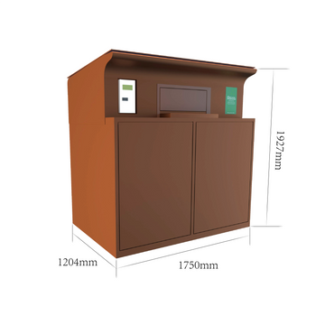 Solar Powered Compacting Bin 1100L